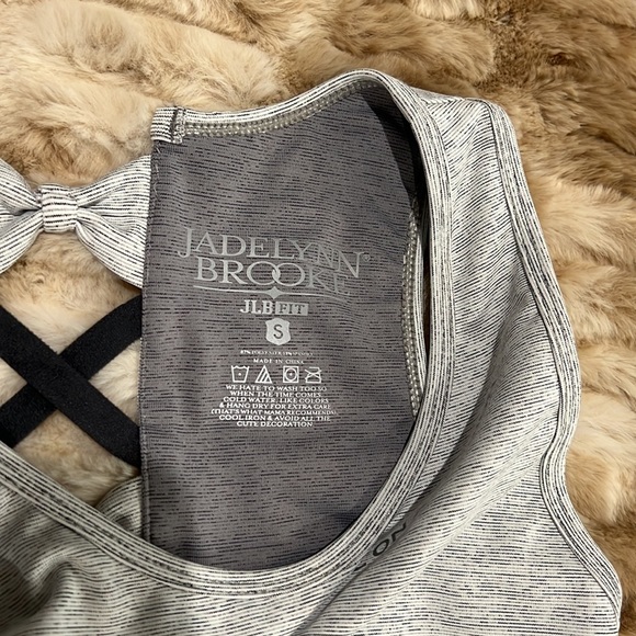 JADELYNN BROOKE WOMEN’S GRAY SPORT BRA /S - Picture 4 of 4